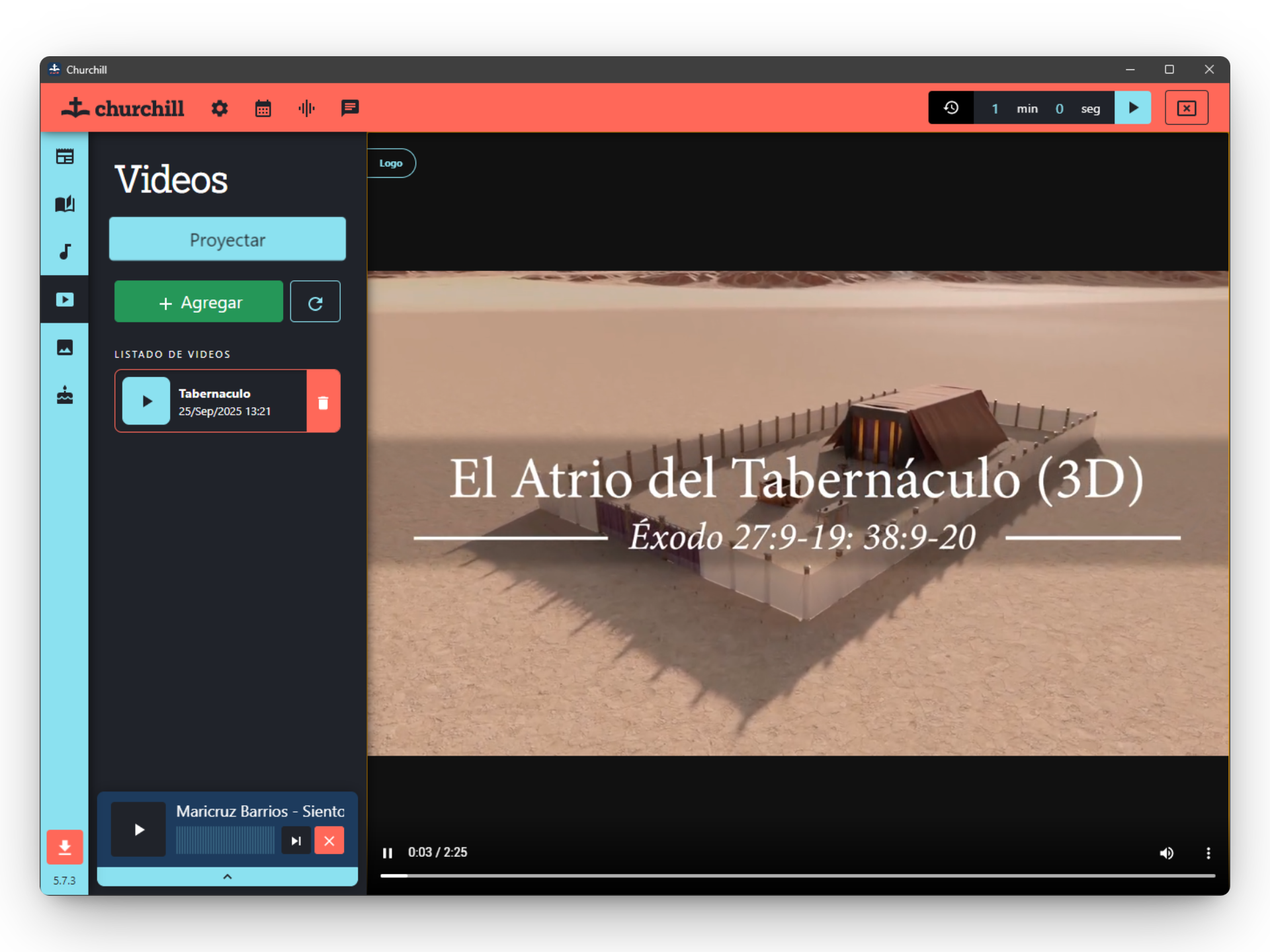 Proyección de videos